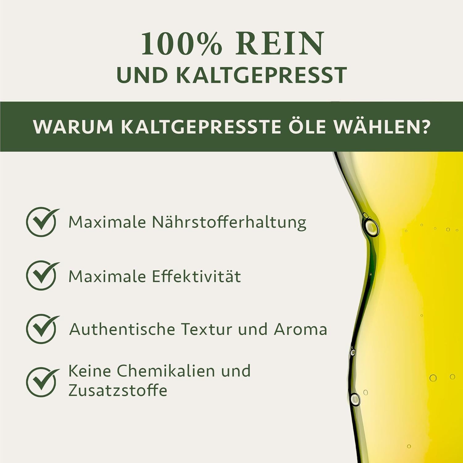 Satin Naturel Haaröl Bio Rizinusöl - Castor Oil 200 ml, 1-tlg., Natürliche Inhaltsstoffe