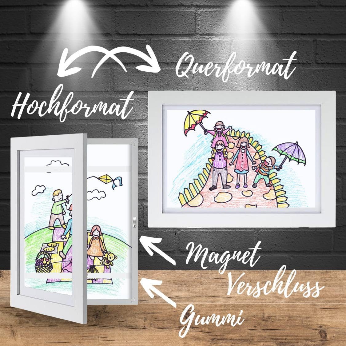 Bada Bing Bilderrahmen zum Basteln für Kinderbilder Aufbewahren von Bildern günstig online kaufen