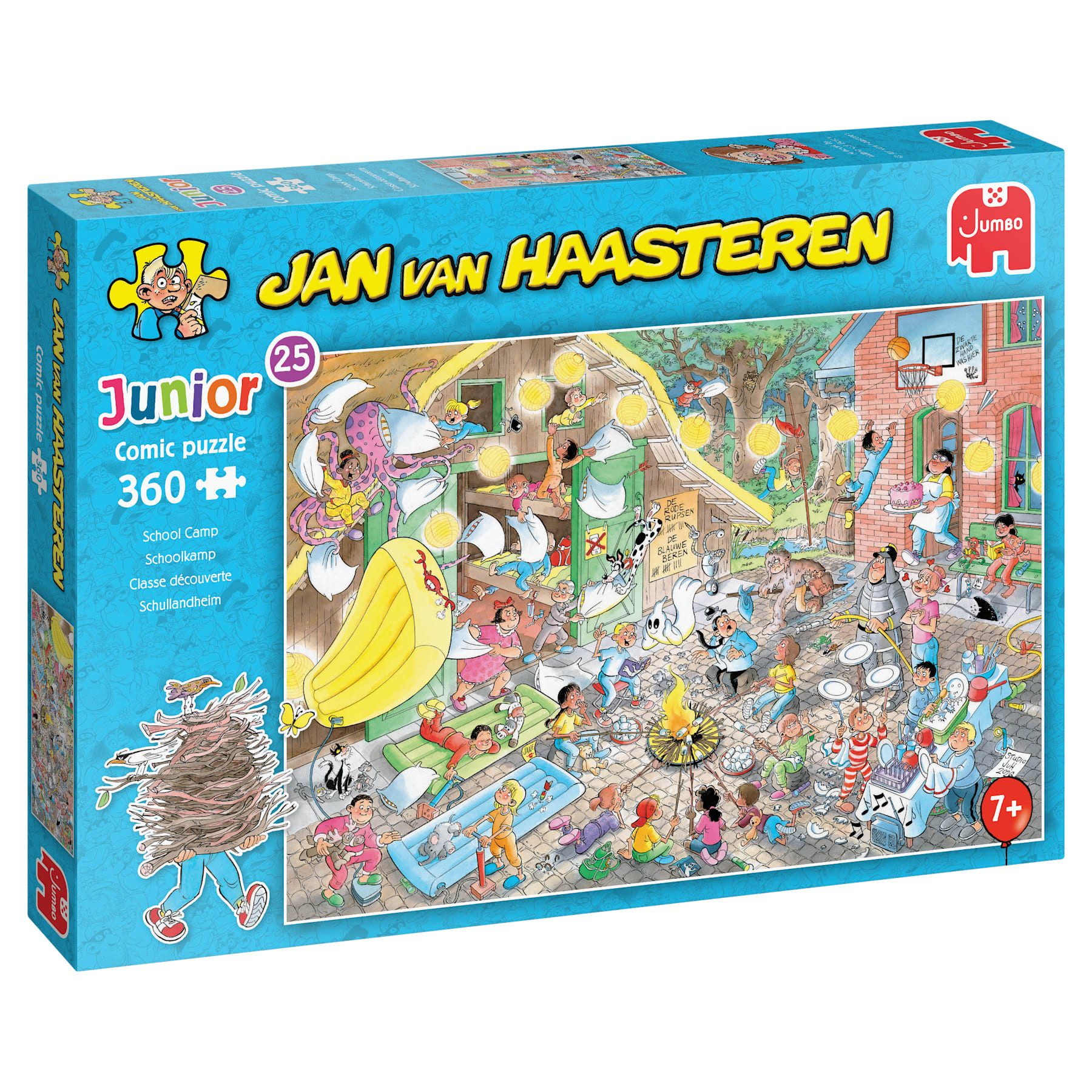 Jan van Haasteren Puzzle Jan van Haasteren Junior 25 - Schullandheim 360 Teile Puzzle, 360 Puzzleteile