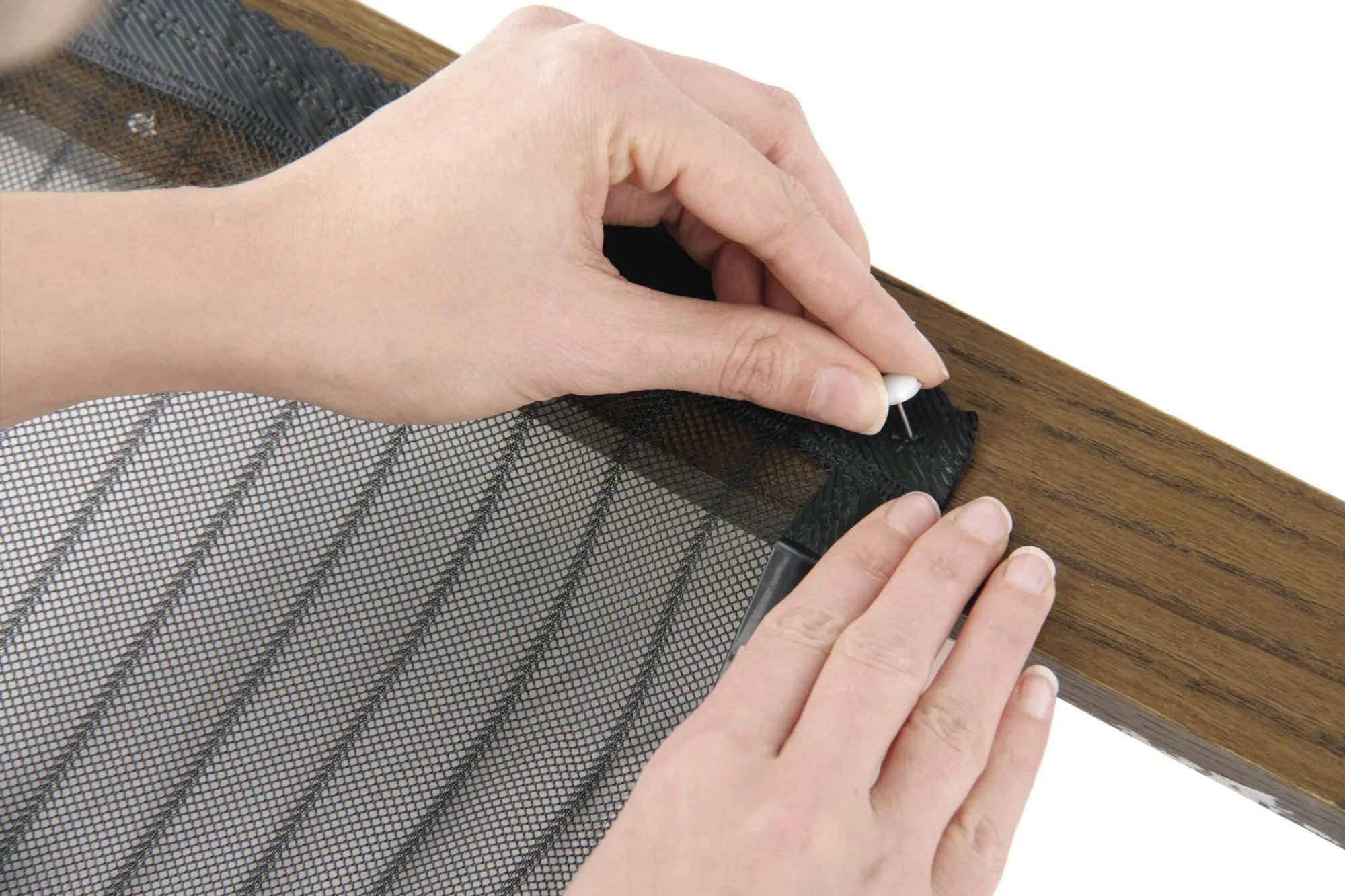 Westfalia Werkzeug Moskitonetz Moskitonetz Magic Klick 90 x 210 cm für Türen, schwarz mit, Magnetverschluss