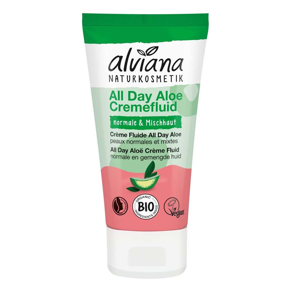 alviana Nachtcreme Gesichtspflege - All Day Aloe Cremefluid 50ml