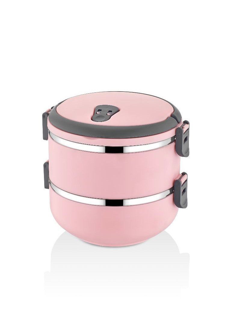 Hermia Concept Lunchbox Warm Box, 100 % rostfreiem Edelstahl, (Einzelbox / 2er Set / 3er Set, 2-tlg., 3-fach Set, 2-fach Set, 1-fach set), Lebensmittelecht, geschmacksneutral 100% rostfreier Edelstahl