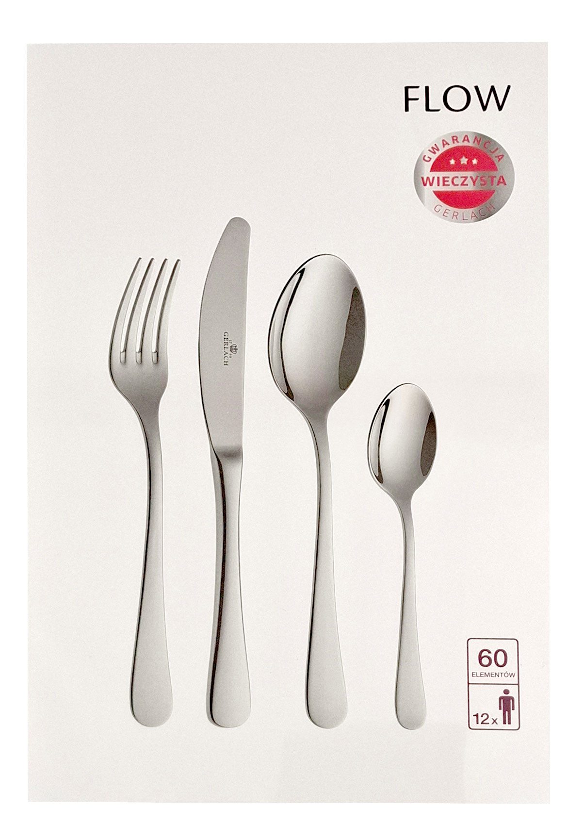 GERLACH Besteck-Set Gerlach Flow Besteckset 60-tlg.
