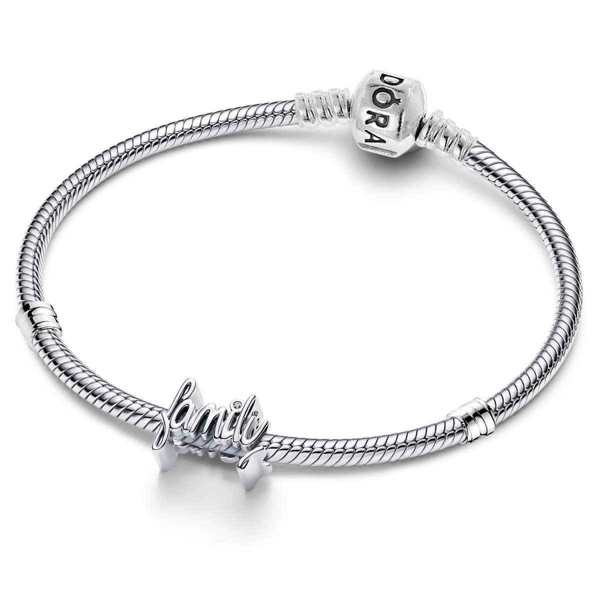 Pandora Silberarmband 21106, Starter-Set Damenarmband Silber Familie
