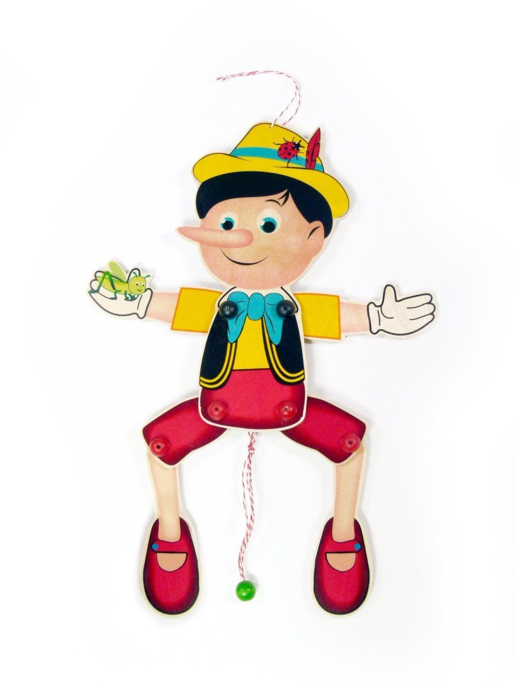 HESS SPIELZEUG Spielcenter Holzspielzeug Hampelmann Pinocchio BxLxH 200x25x430mm NEU