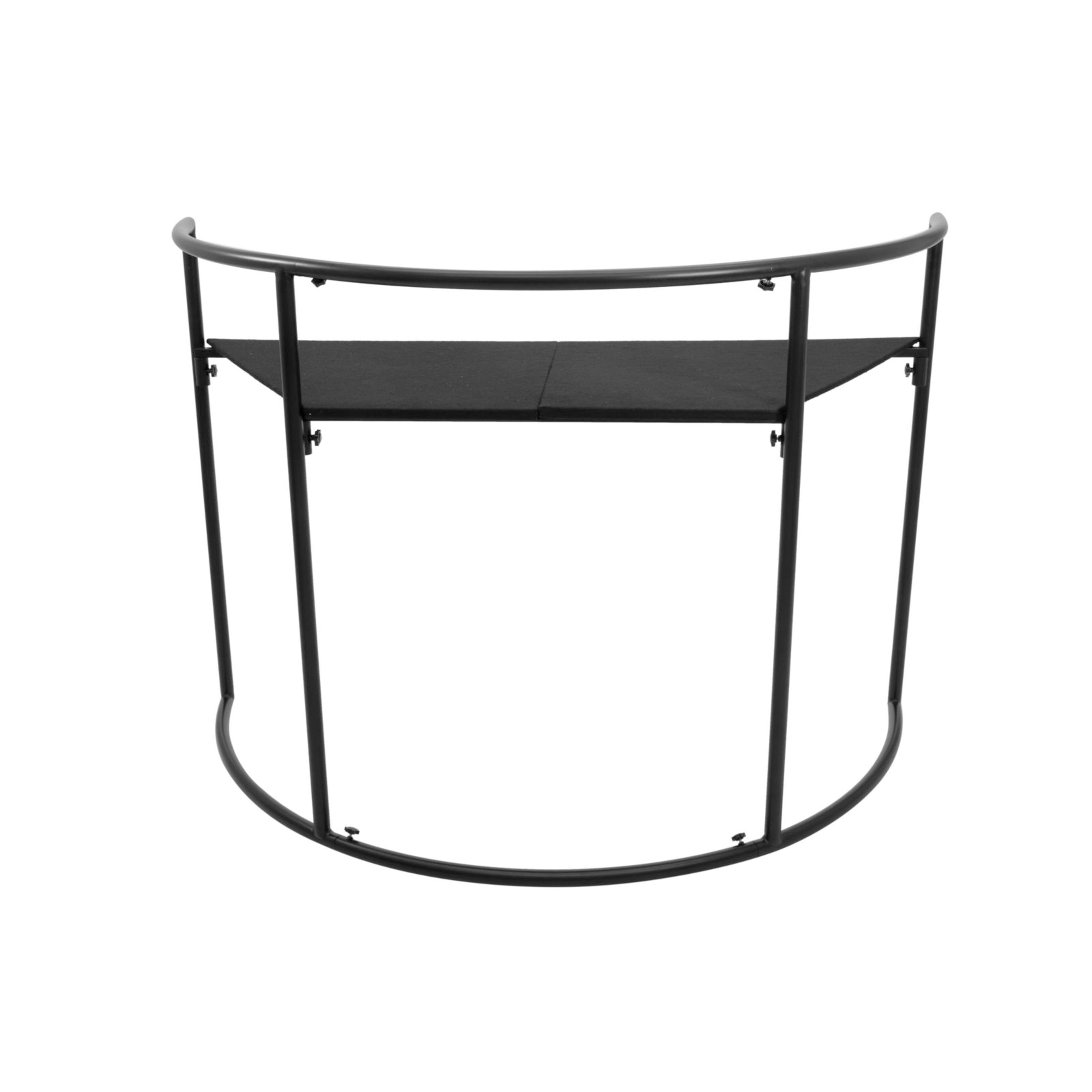 Omnitronic Keyboardständer, (DJ-Möbel, DJ-Tische), Curved Mobile Event Stand, black - DJ Tisch