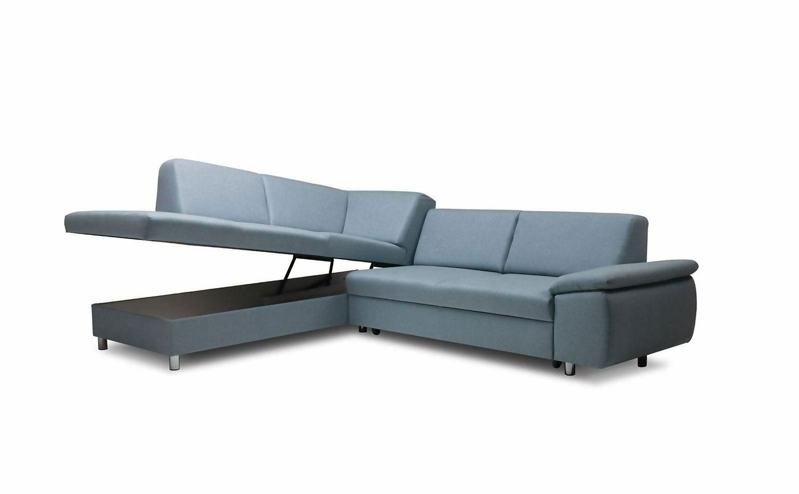 Made Modernes Ecksofa Sitzecke Ecksofa in Polster Couch Schlasofa Neu, Europe Blaues JVmoebel