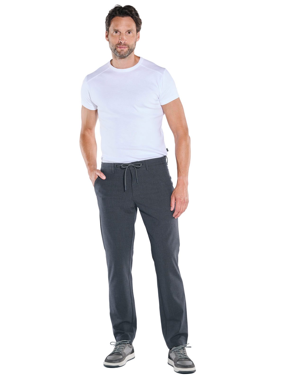 Engbers Chinohose Herren Chino in mit Tunnelzug, Marineblau