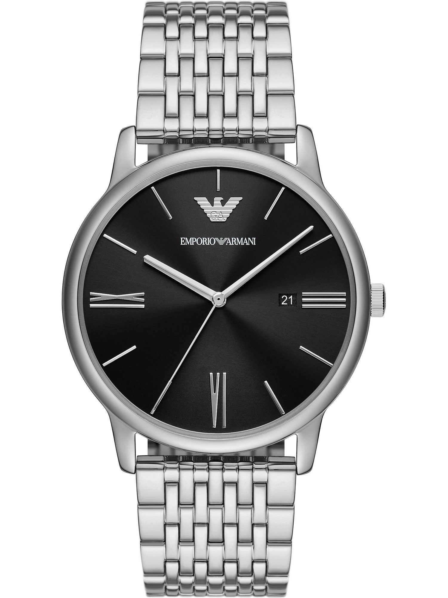 Emporio Armani Quarzuhr Emporio Armani Herren-Uhren Analog Quarz günstig online kaufen