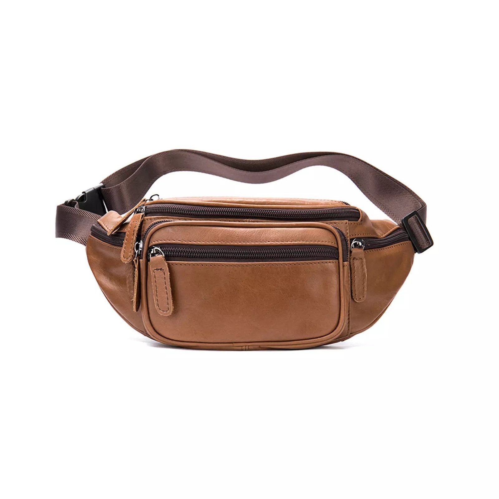 YUBRO-STUDIO Gürteltasche Herren Gürteltasche aus echtem Leder Mehrere Taschen