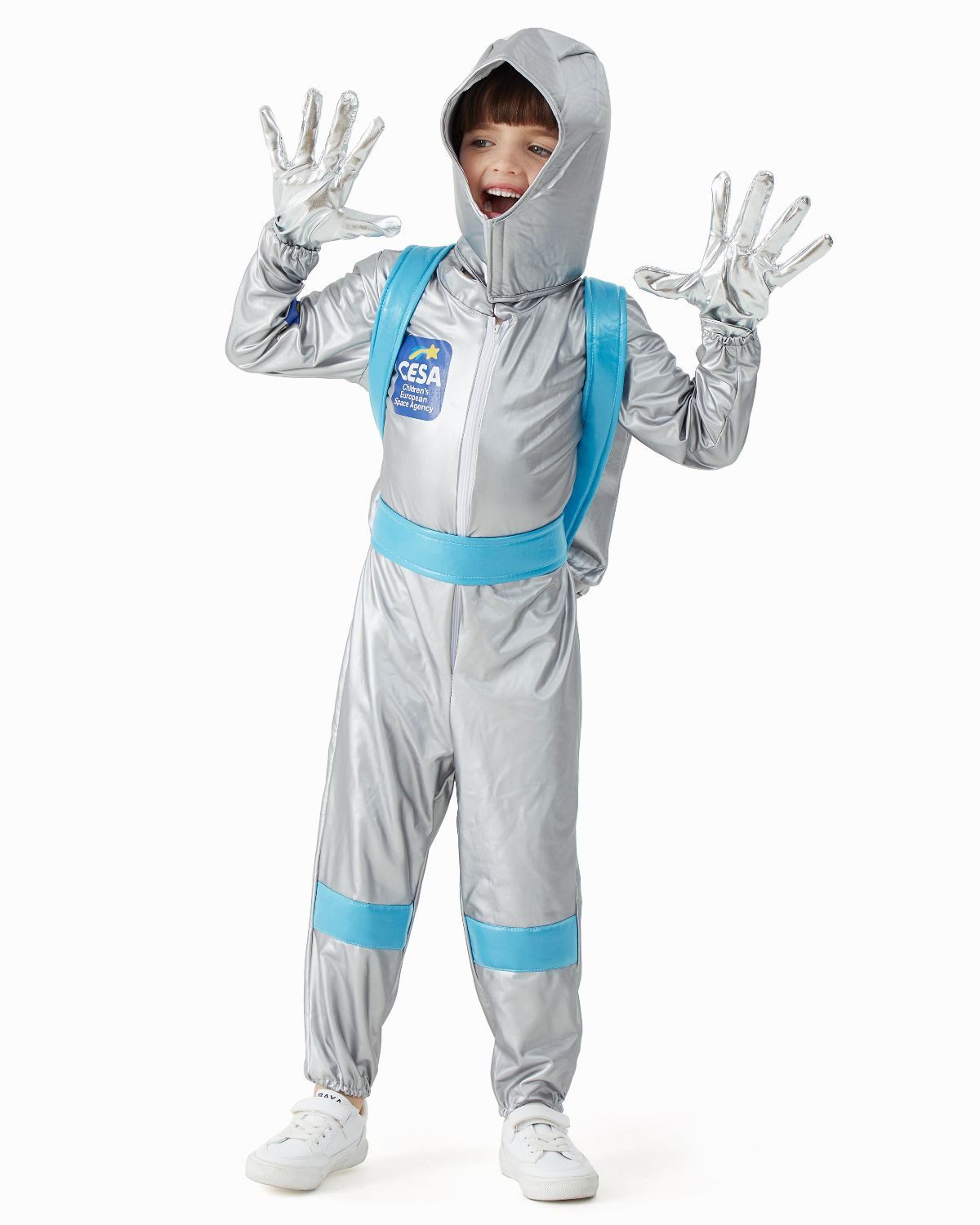 Corimori Kostüm Kinder Astronaut Kostüm, Weltraum Anzug, Set, Weltraum Kostüm – Space Suit Verkleidung für Karneval & Halloween