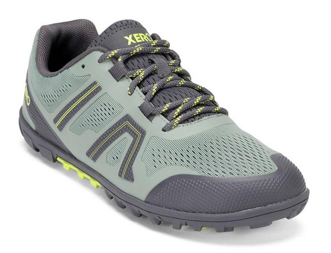 Xero Shoes Minimal-Travelschuhe Mesa Trail II grün/grau Damen Wanderschuh