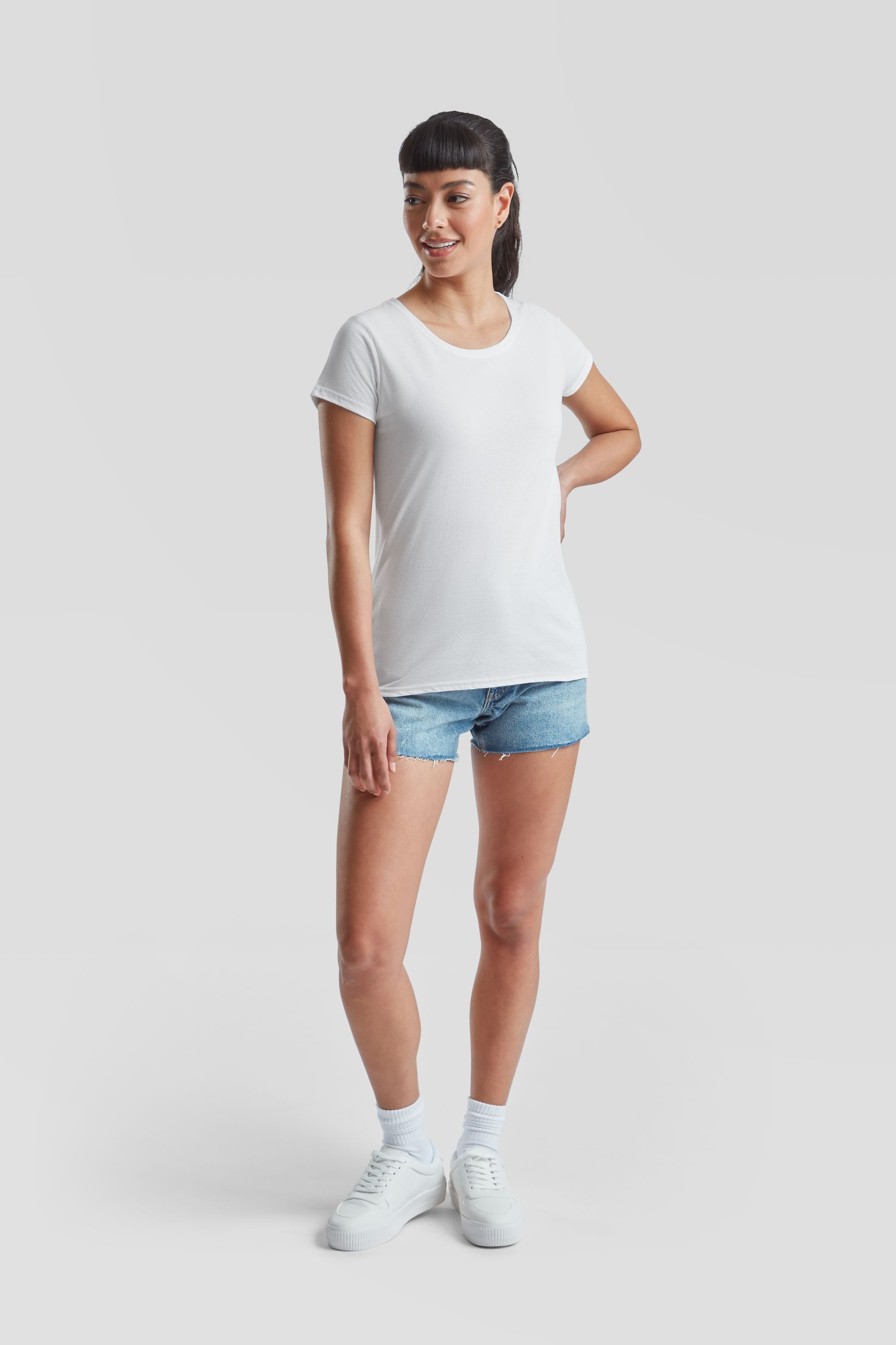 Fruit of the Loom Rundhalsshirt Fruit of the Loom Valueweight T Lady-Fit günstig online kaufen