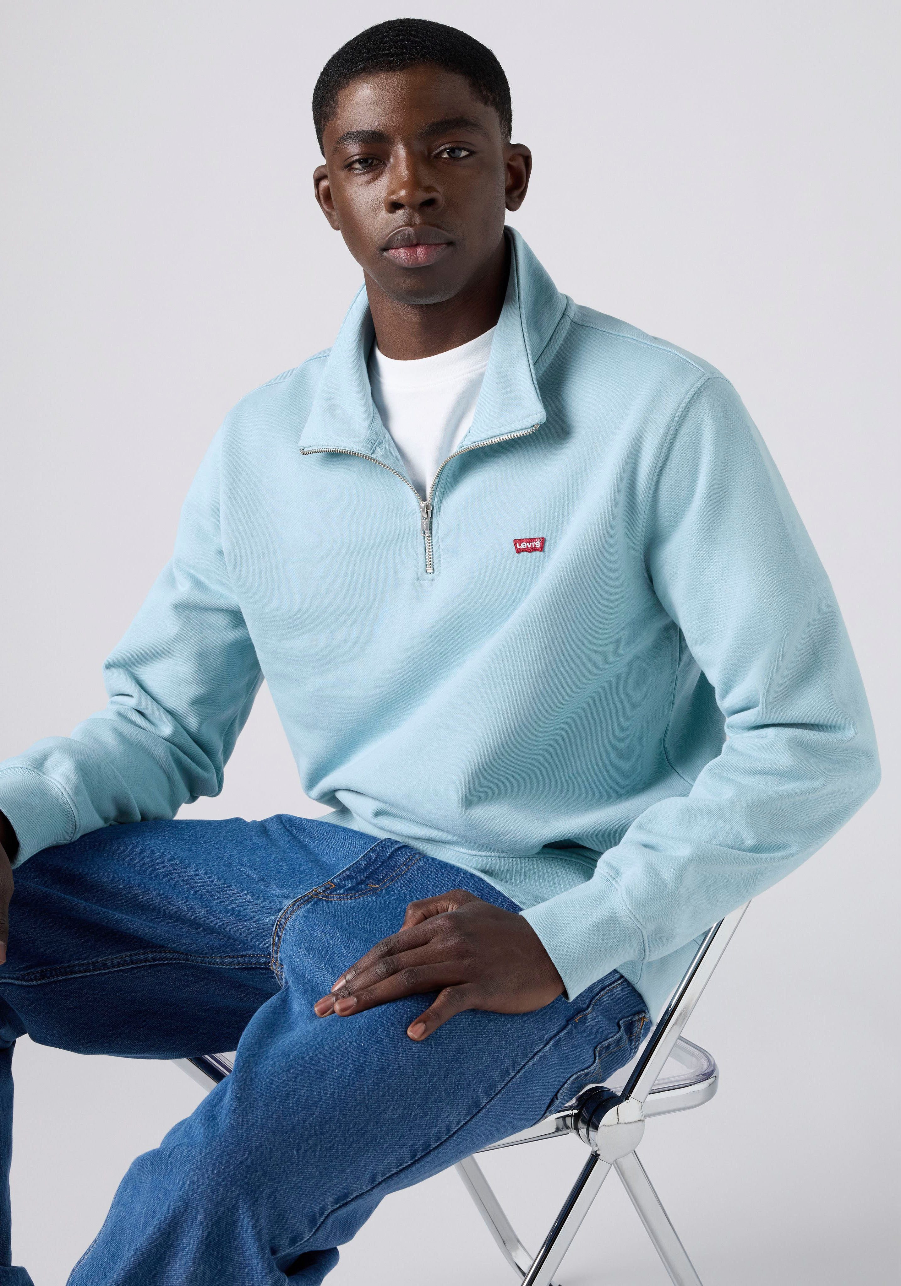 Levi's® Sweatshirt ORIGINAL HM 1/4 ZIP mit Troyer-Kragen und Logo-Stickerei günstig online kaufen