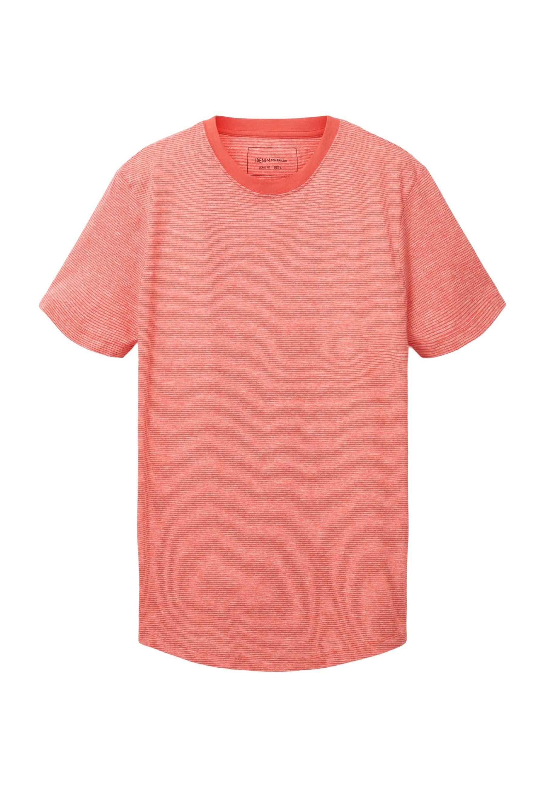 rot TAILOR Kurzarmshirt T-Shirt T-Shirt (1-tlg) TOM