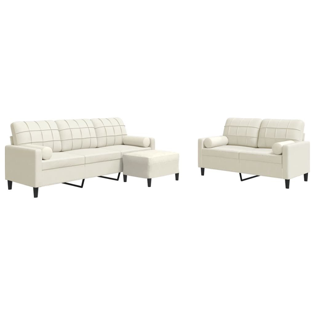 vidaXL Sofa 3-tlg. Sofagarnitur mit Kissen günstig online kaufen