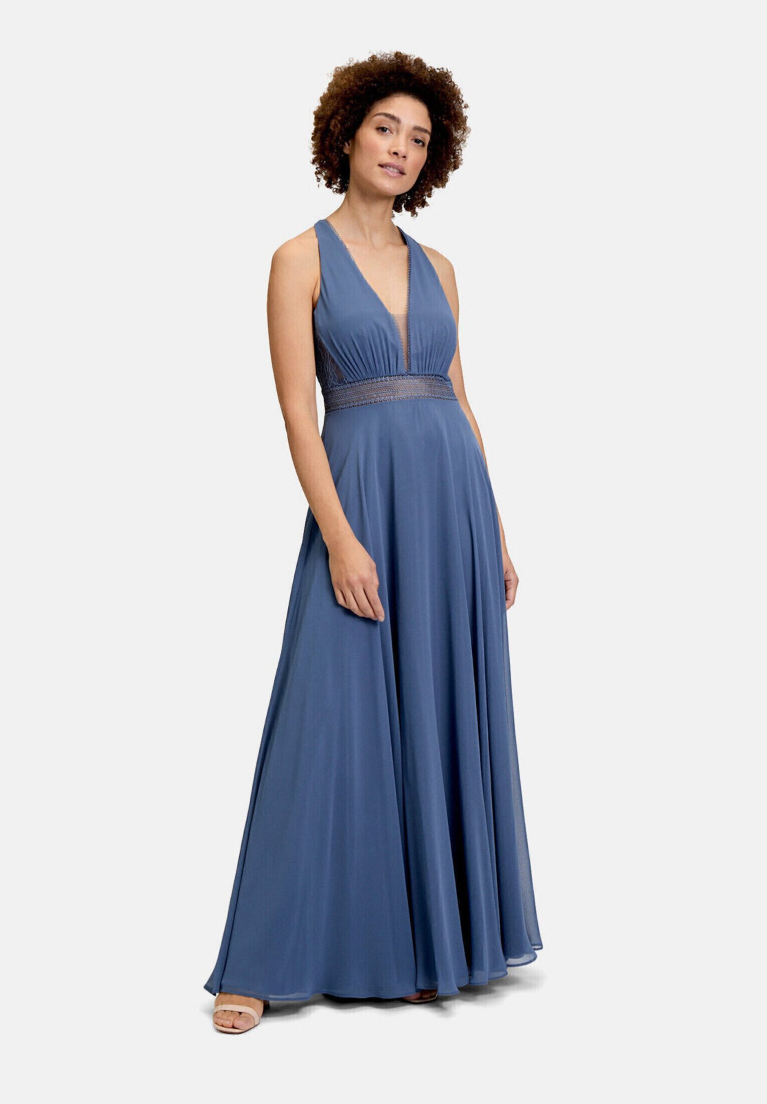 Vera Mont Abendkleid Damen mit Spitze Dekoelemente