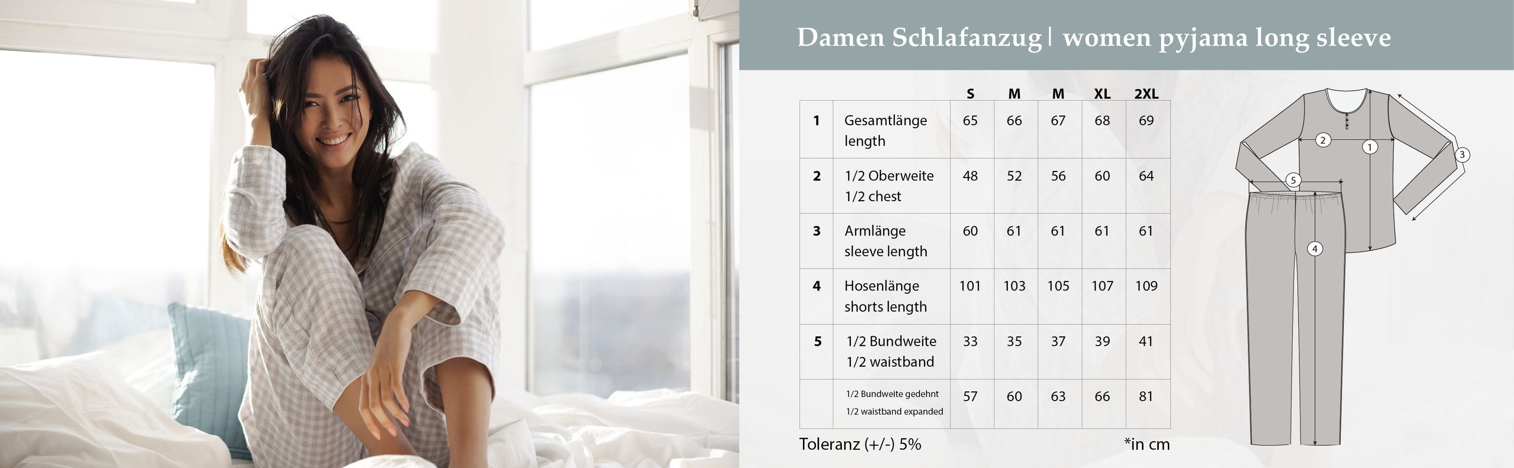 zeitlos Schlafanzug Pyjama Set Thermo - Pinke Blüten