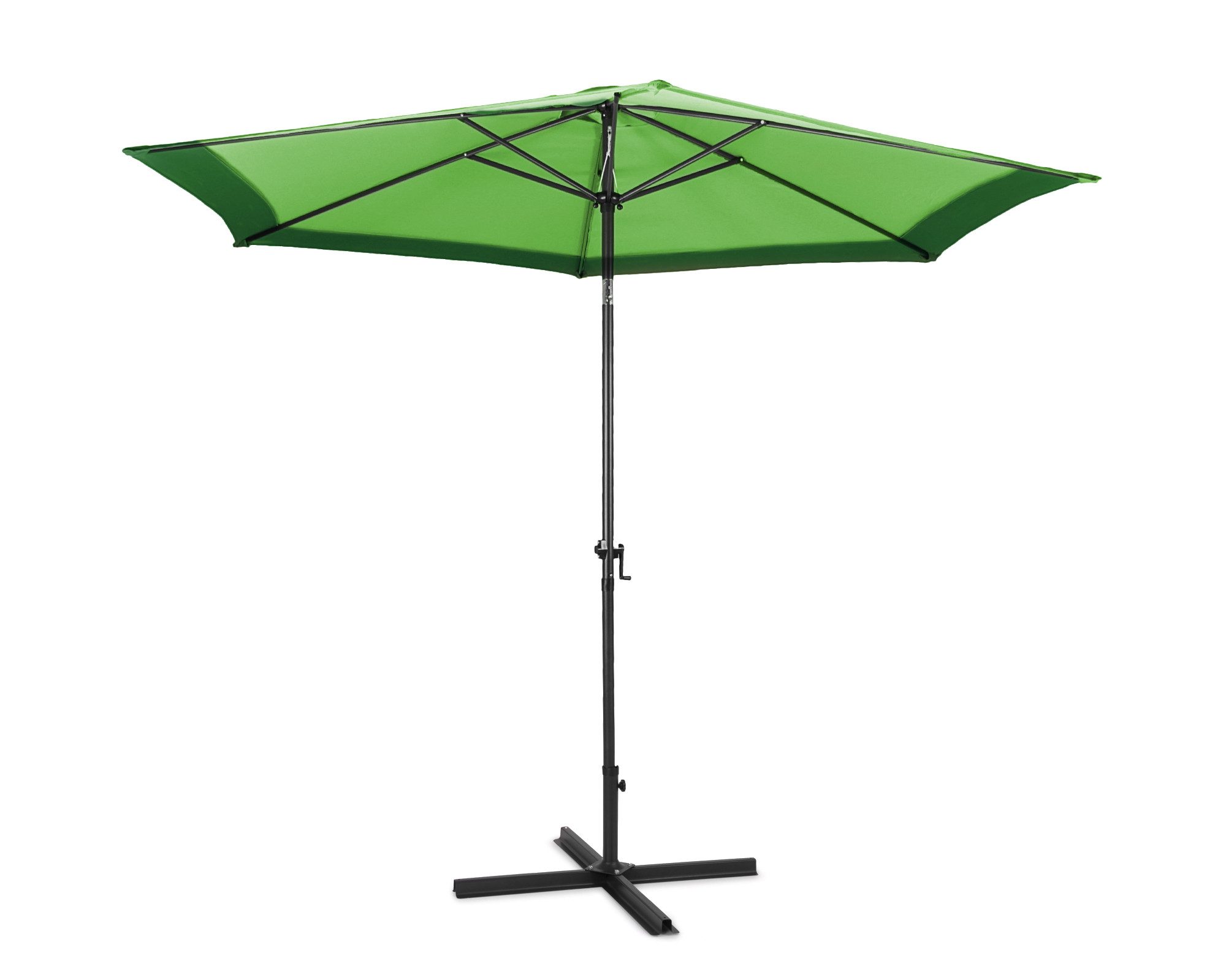 ONDIS24 Marktschirm Sonnenschirm 3 Meter Sonnenschutz mit Kurbel, mit Air-Vent & Knickgelenk