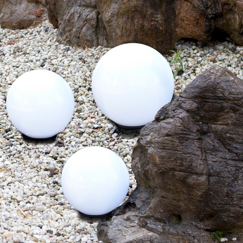 Home4Living Kugelleuchte Kugelleuchten 3er Set 20/20/30cm weiß E27 inkl. 3m Anschlußkabel, ohne Leuchtmittel, Dekorativ