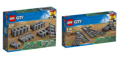 LEGO® Konstruktions-Spielset City 2er Set: 60205 Schienen + 60238 Weichen