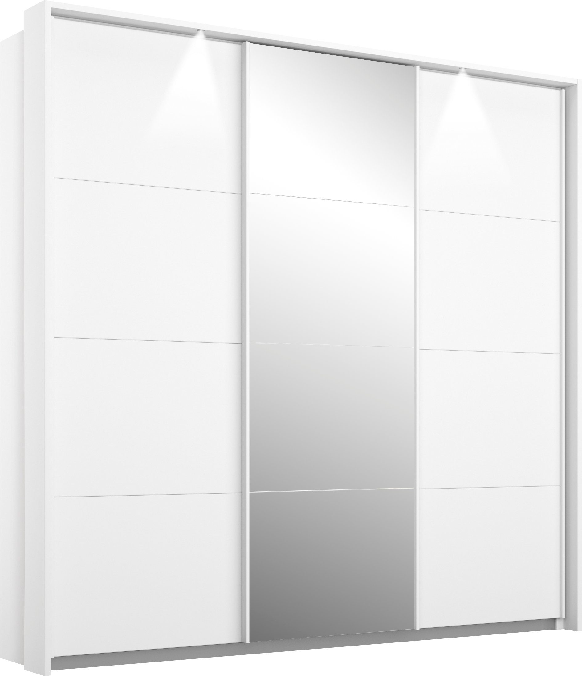 rauch Schwebetürenschrank Kepan mit umfangreicher Innenausstattung und Passepartout