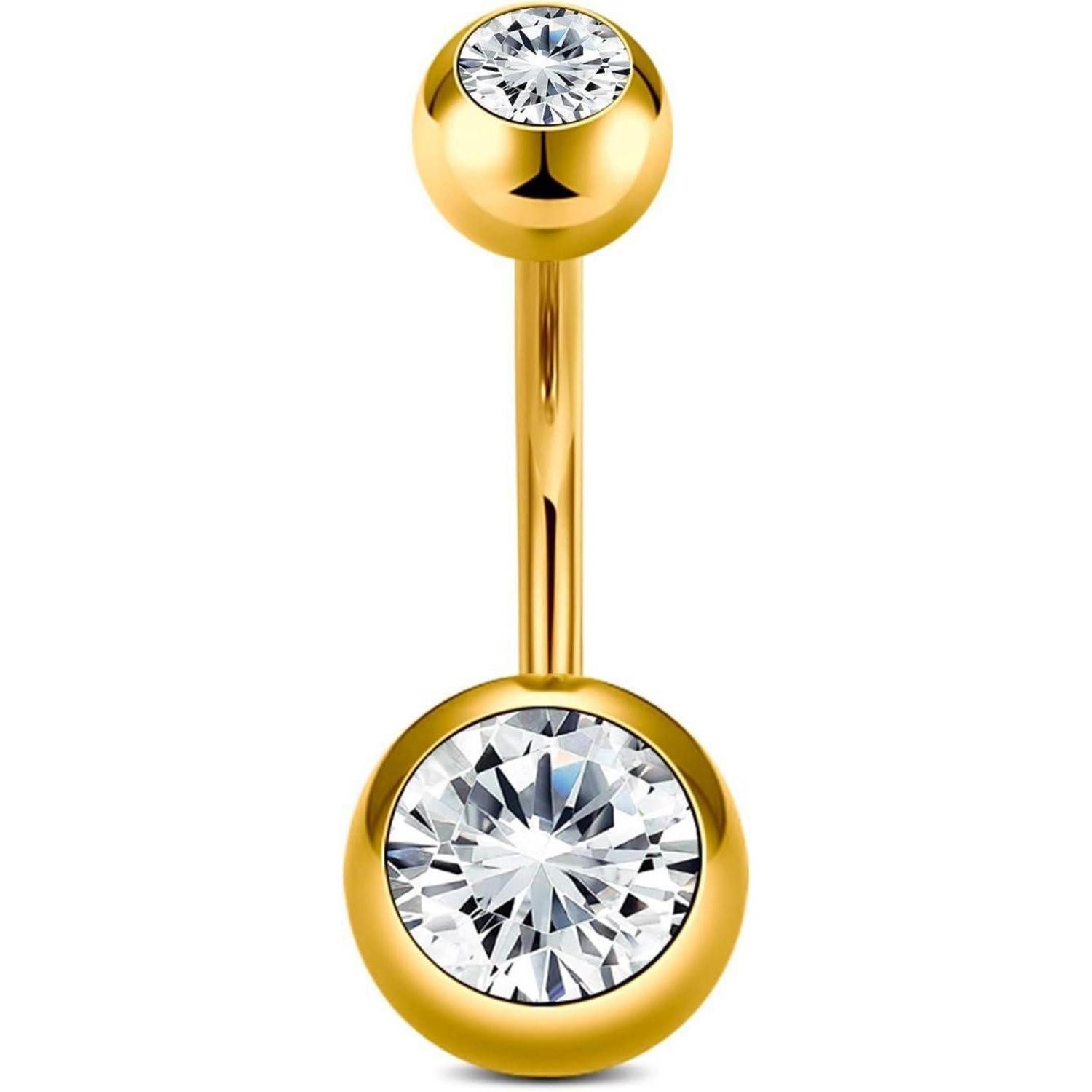 LuxusKollektion Bauchnabelpiercing Bauchnabelpiercing Titan 14G 6mm 8mm 10m günstig online kaufen