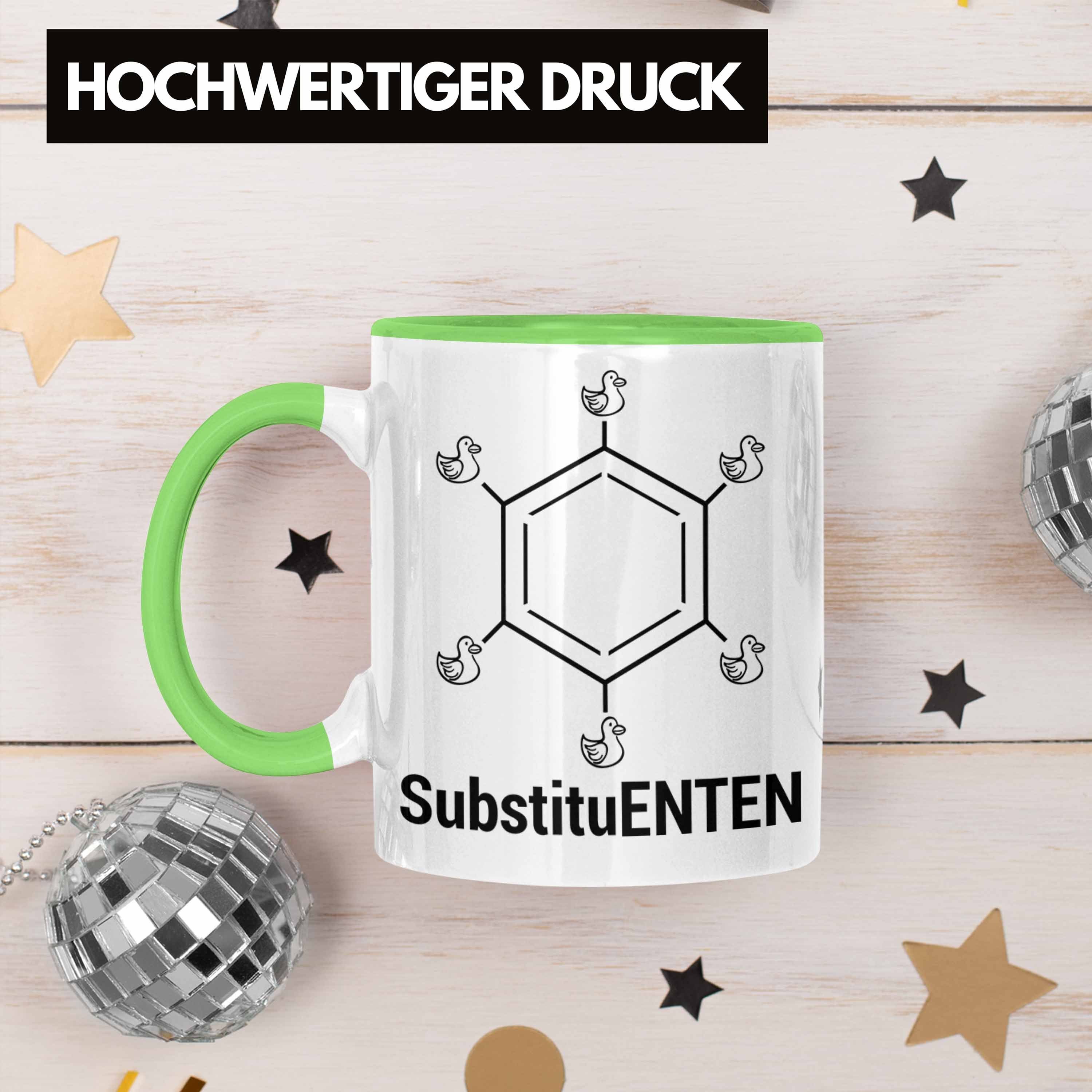 Chemiker Ente Chemie Witz Kaffee SubstituENTEN Organische Trendation Grün Tasse Tasse Chemie