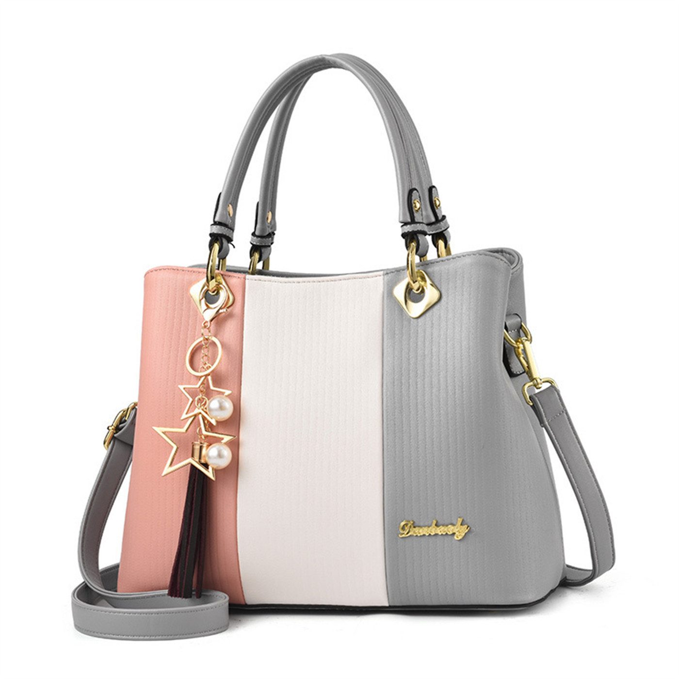 autolock Handtasche Damen Handtasche,Stylish Verstellbarer Tote Bag,Umhängetasche, täglicher Schulterrucksack mit hoher Kapazität,Wasserdichte Rucksack