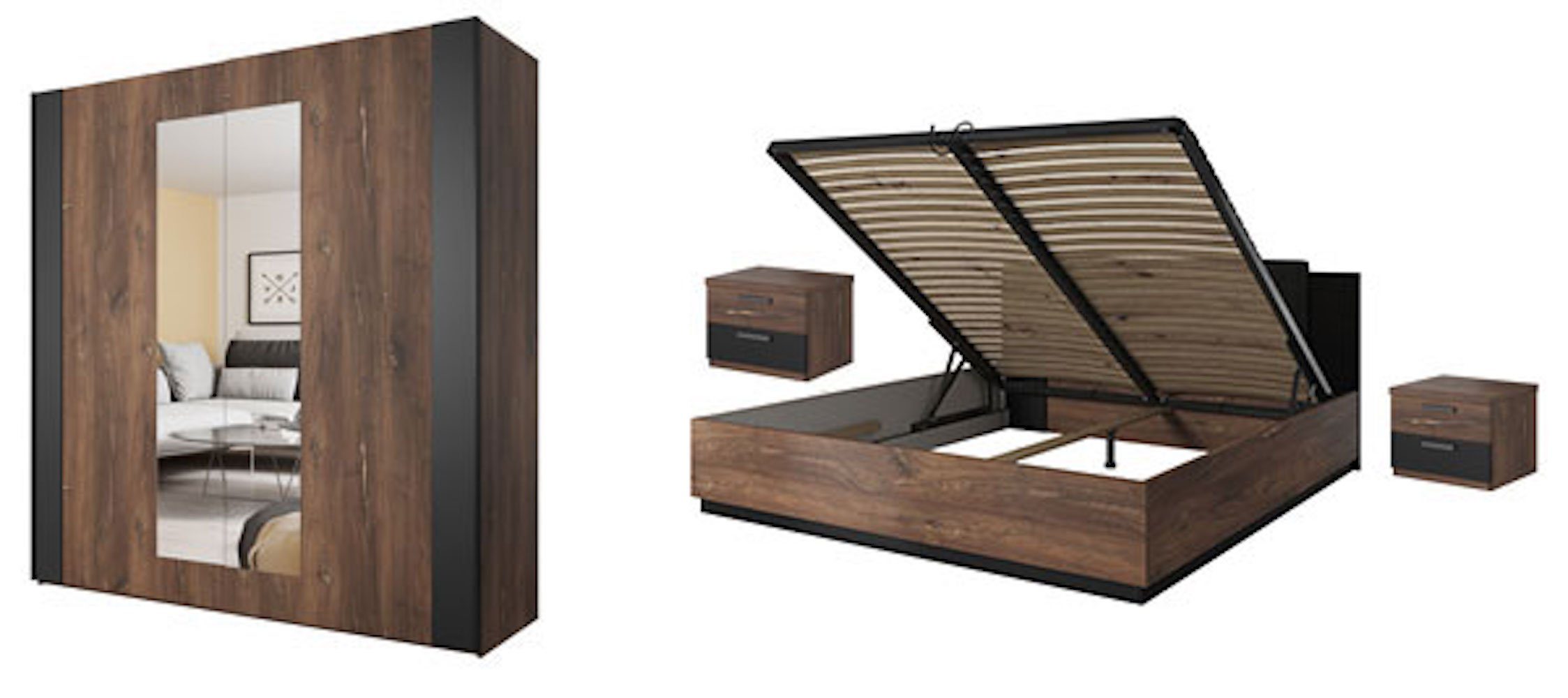 Helvetia Schlafzimmer-Set Sigma, (Sigma), 4-teilig Ausführung wählbar