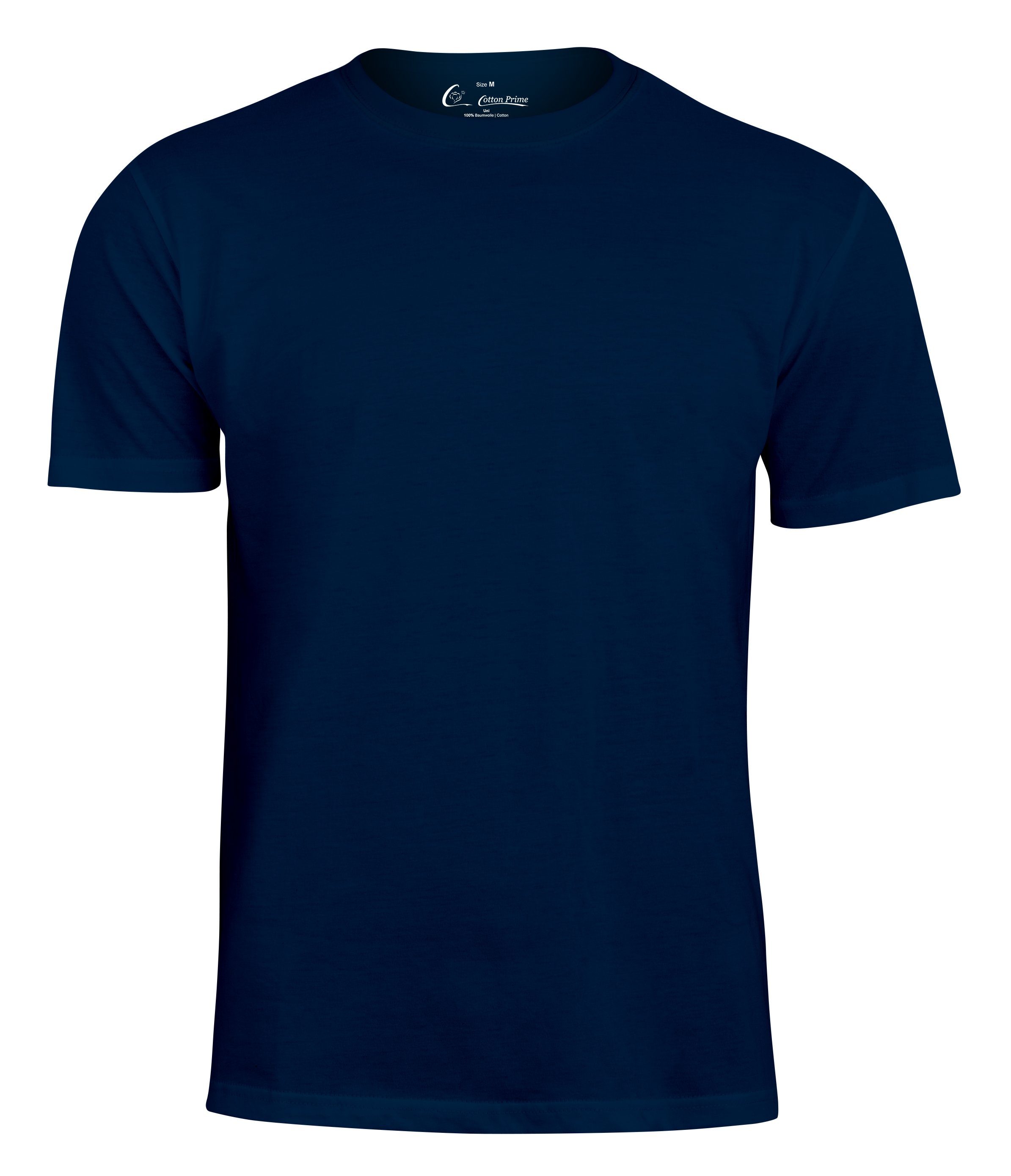 Cotton Prime® T-Shirt O-Neck - Tee Dunkelblau