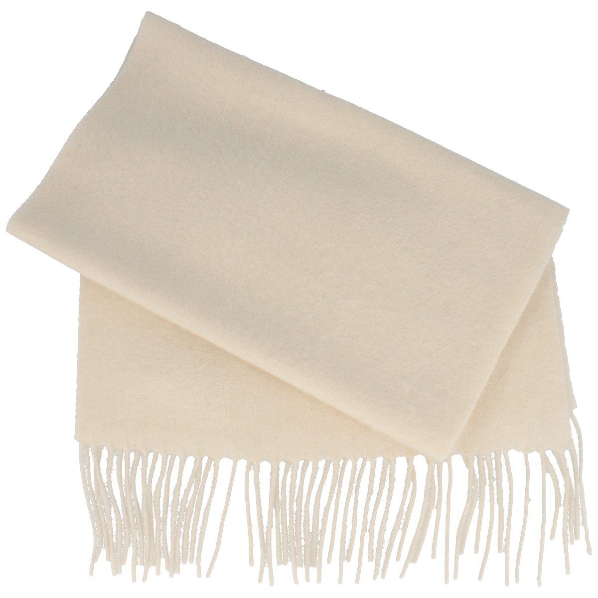 Breiter Wollschal, Weich/Cashmere100%/Fransenschal Uni-Farbe