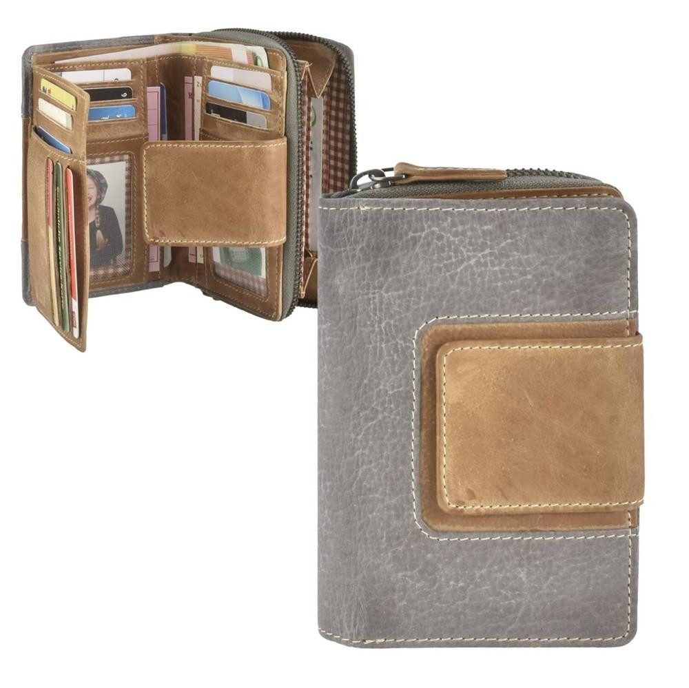 Mika Geldbörse Color, Damenbörse, Portemonnaie, 11 Kartenfächer