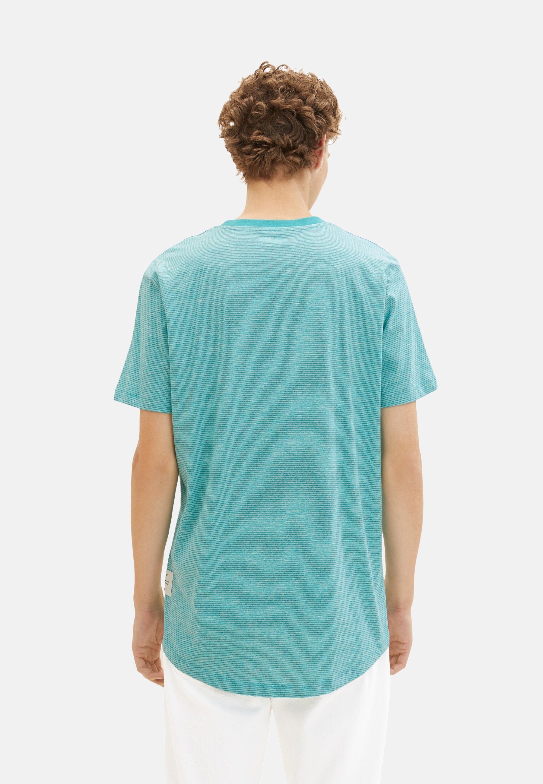 TOM TAILOR T-Shirt T-Shirt Kurzarmshirt (1-tlg) grün