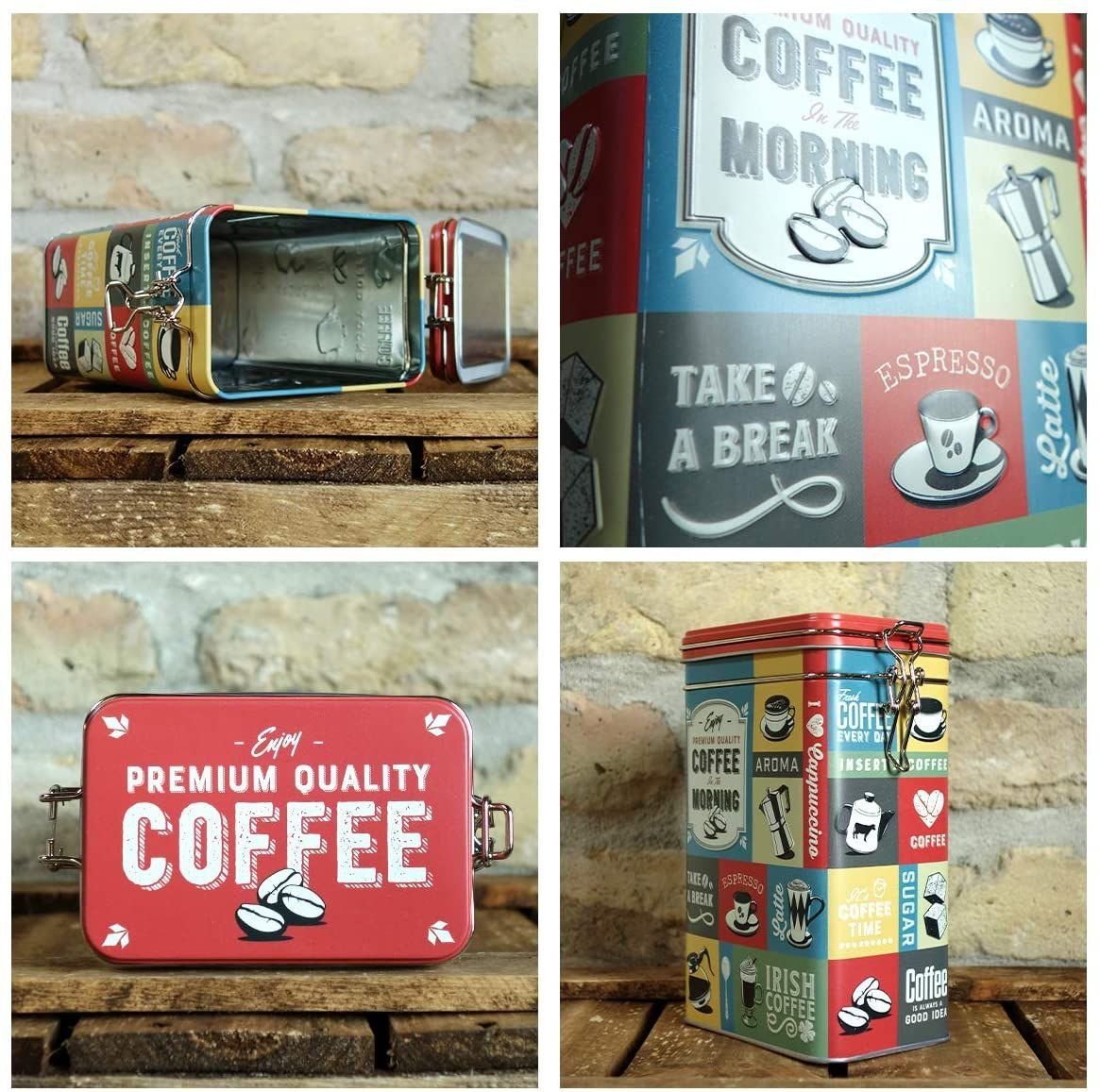 Nostalgic-Art Kaffeedose Aromadose - Coffee & Chocolate - Coffee Collage – Bild 4 von 5