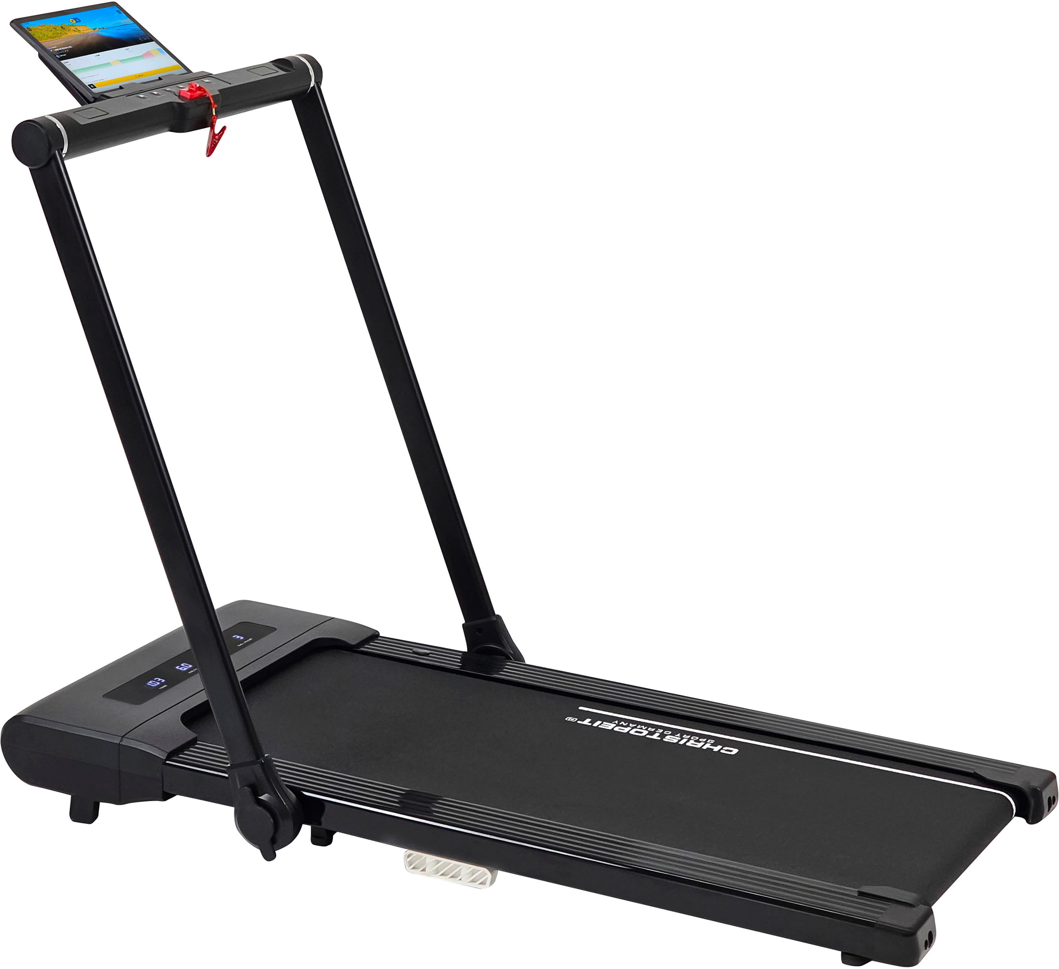 Christopeit Sport® Laufband Laufband Walk Run Pro 2 in 1 (1-tlg), bis max. 12 km/h, klappbar, 120 kg max. Benutzergewicht