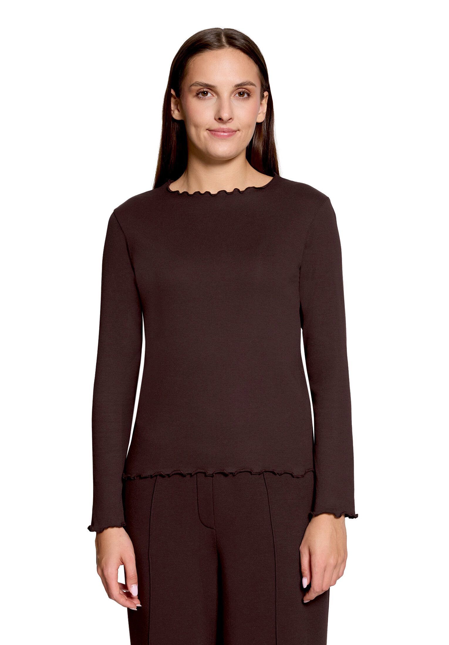 Cartoon Kurzarmshirt Damen mit Kragen (1-tlg)