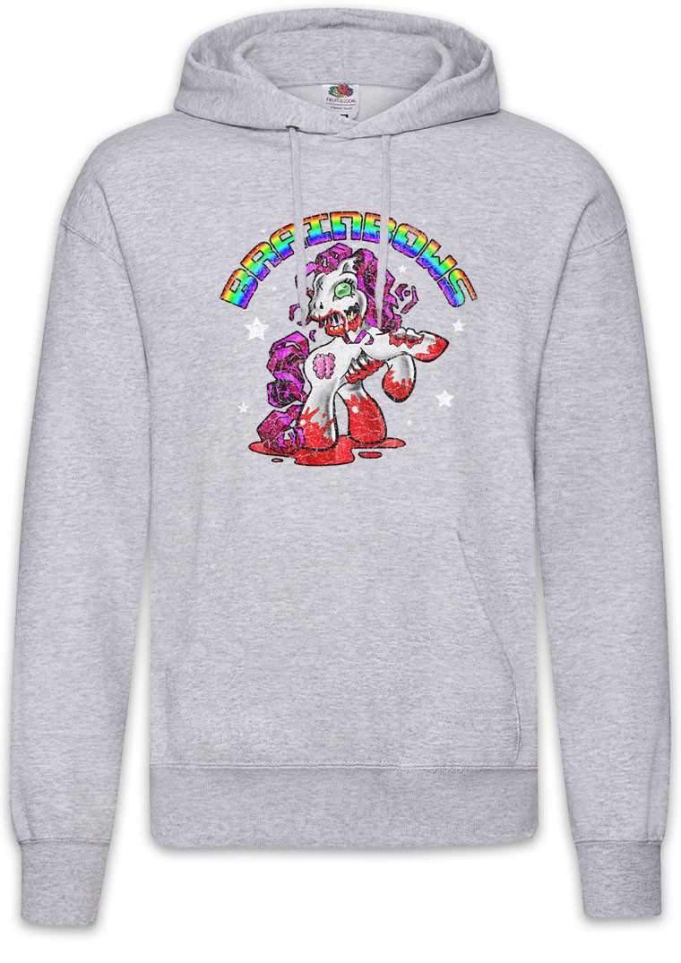 Hoodie Horror Unicorn III Herren Hoodie Einhorn Zombie Splatter Unicorn