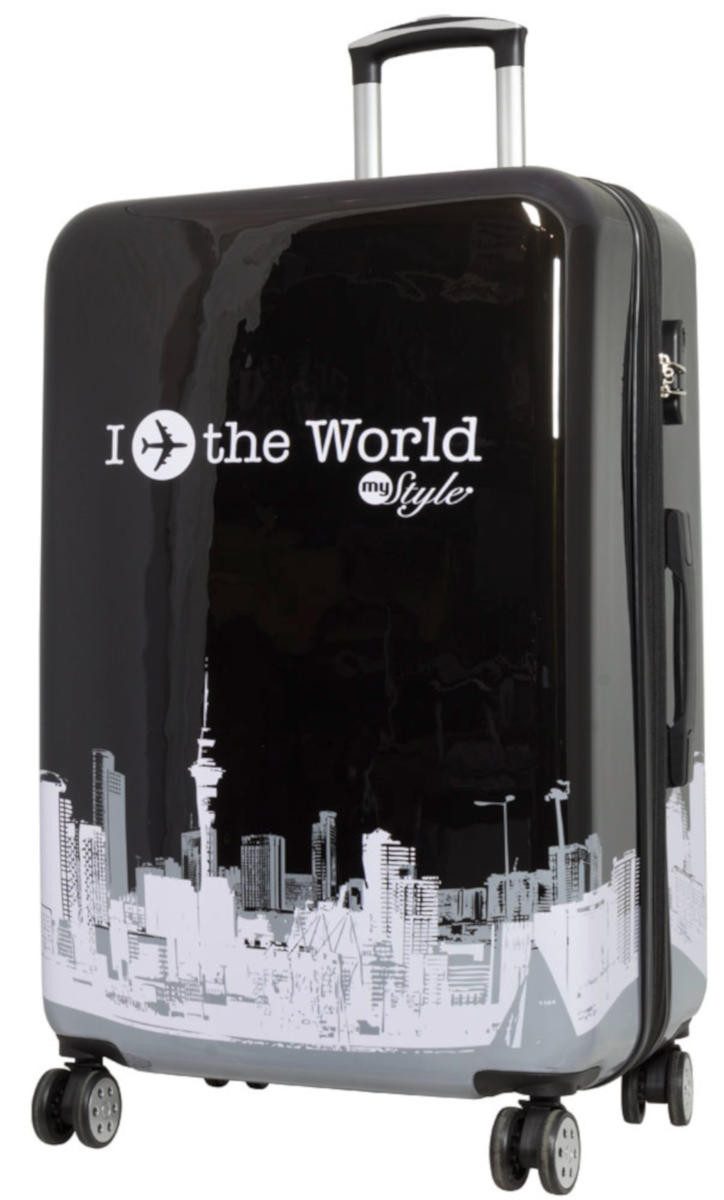 Warenhandel König Hartschalen-Trolley Fly the World, günstig online kaufen