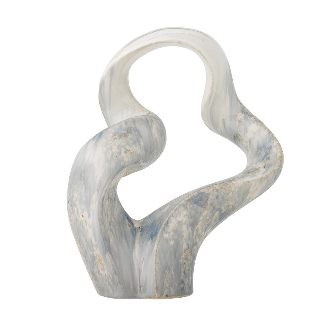 Bloomingville Dekoobjekt Rouyi, Skulptur in Grau, 34cm, aus Steingut