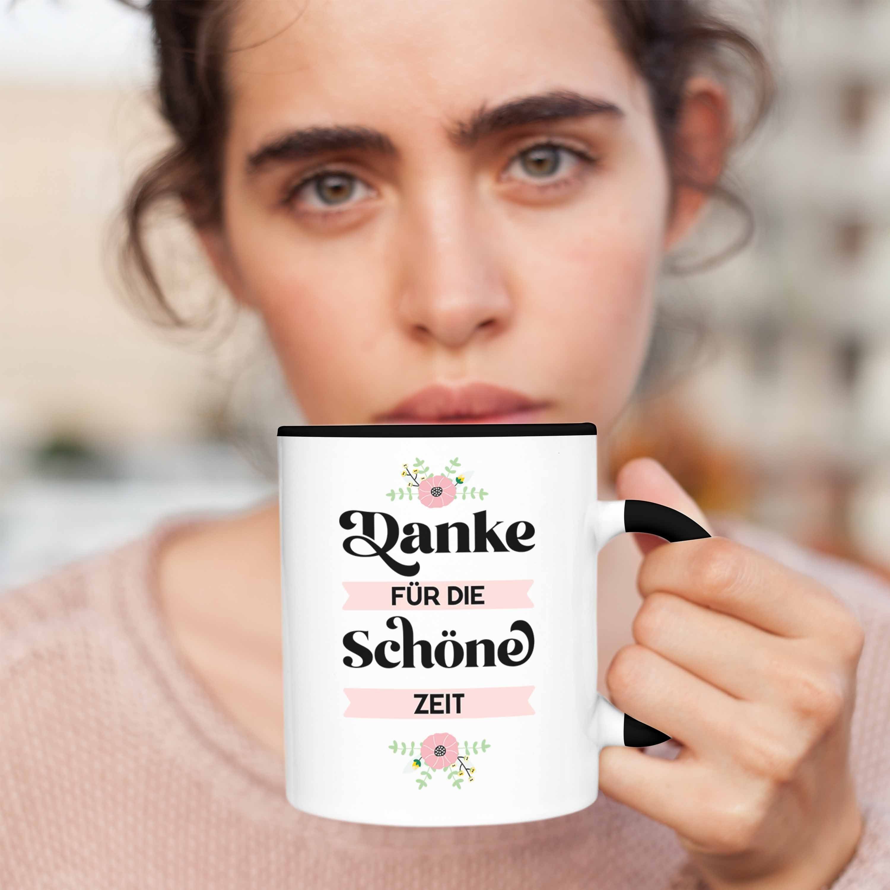 Kollege Tasse Abschied Schöne - Die Zeit Abschiedsgeschenk Trendation Geschenk Danke Freundin Tasse Trendation Kollegin Schwarz Lehrerin für