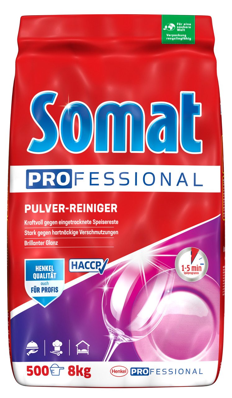 Somat Professional 500 WL Spülmaschinenpulver (XXL-Großpackung, [- Ideal für Gewerbe & Industrie - stark gegen Eingetrocknetes)