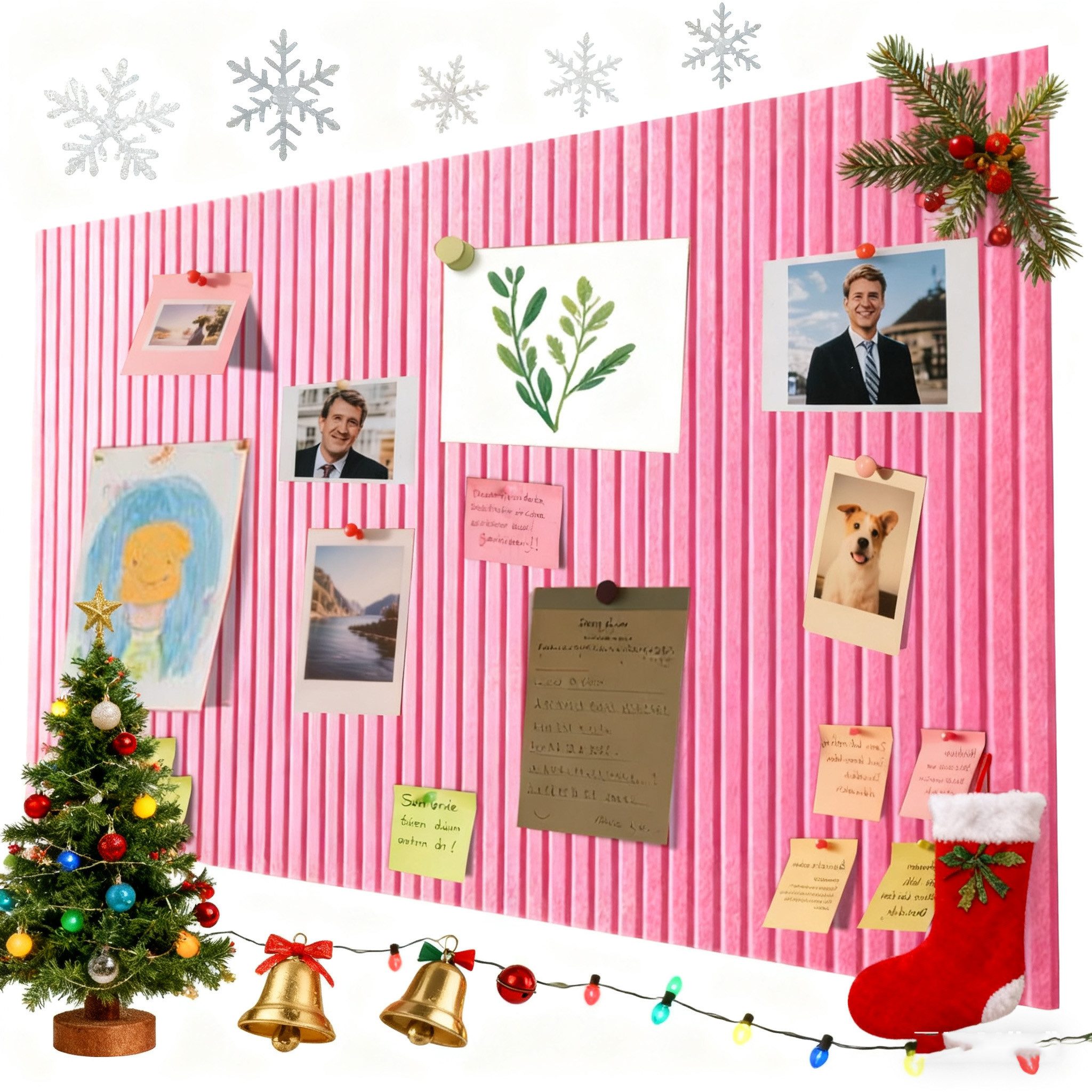 CLTYQ Pinnwand Große Filz Pinnwand Selbstklebend Filzboard, dekorative Pinnwand, Fototafel Memotafeln Memo Boards Bulletin Board Wanddekoration