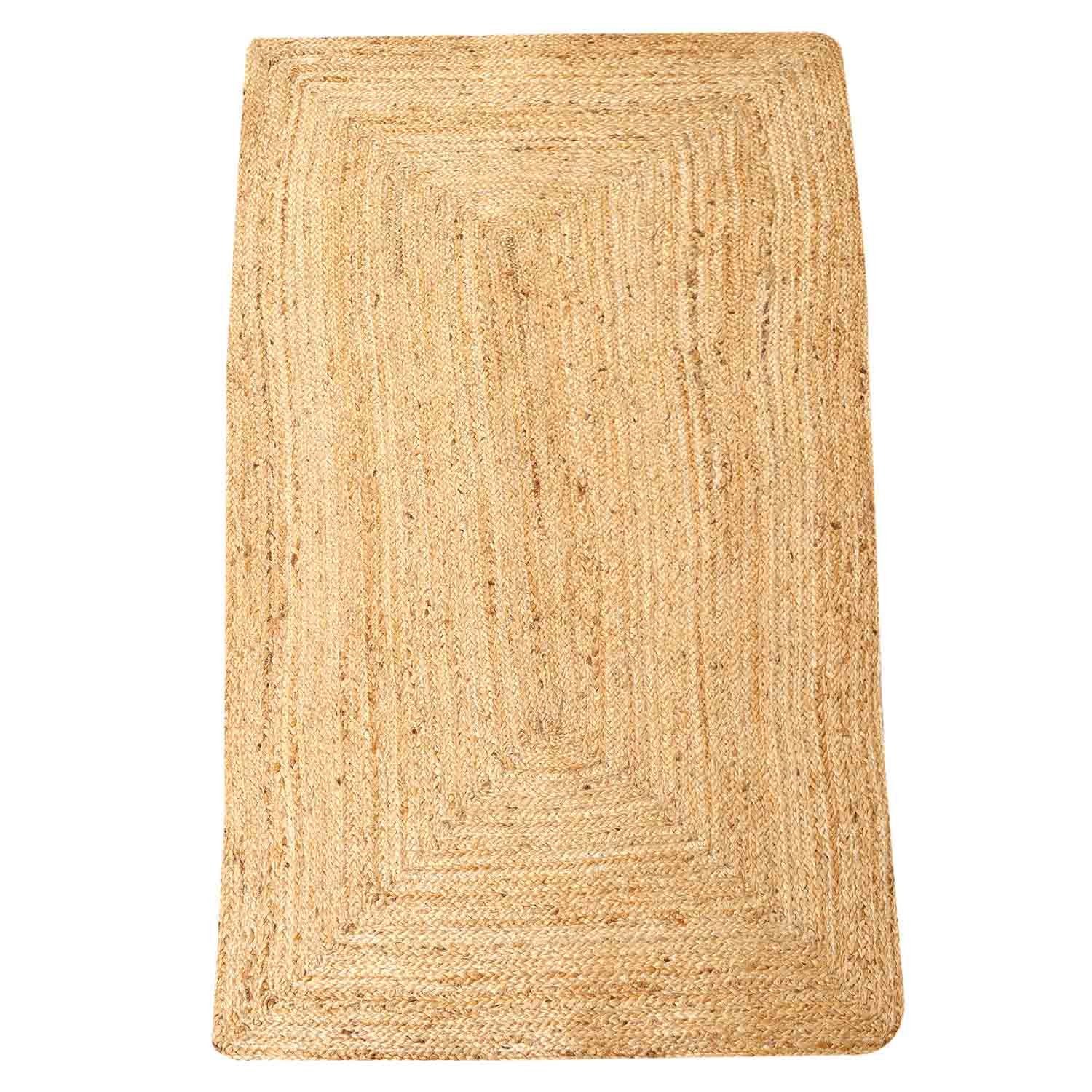 Casa Moro Teppich Jute Teppich Esha Natur rechteckig, Teppich-Läufer im Boho-Stil, rechteckig