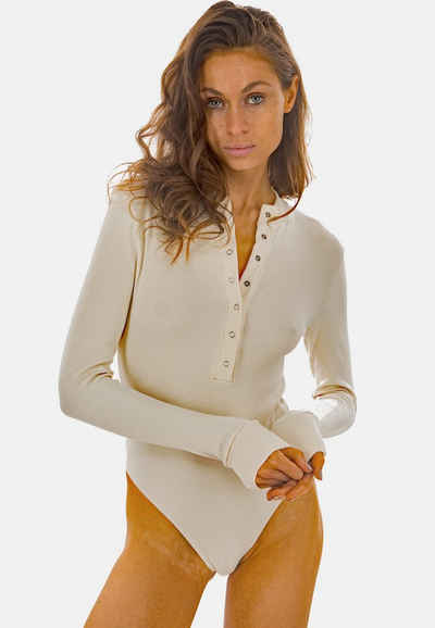 Linger(y) Langarmbody Premium Loungewear: Sexy Langarm Body Shirt - Keine Versandkosten