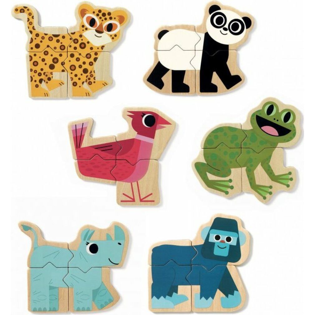DJECO Puzzle Magnetisches Puzzle Gemischte Tiere, günstig online kaufen