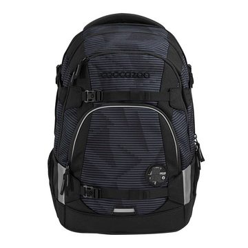 coocazoo Schulranzen Schulrucksack-Set MATE Dark Mission 3-teilig (3-teilig), ergonomisch, reflektiert, Körpergröße: 135 - 180 cm