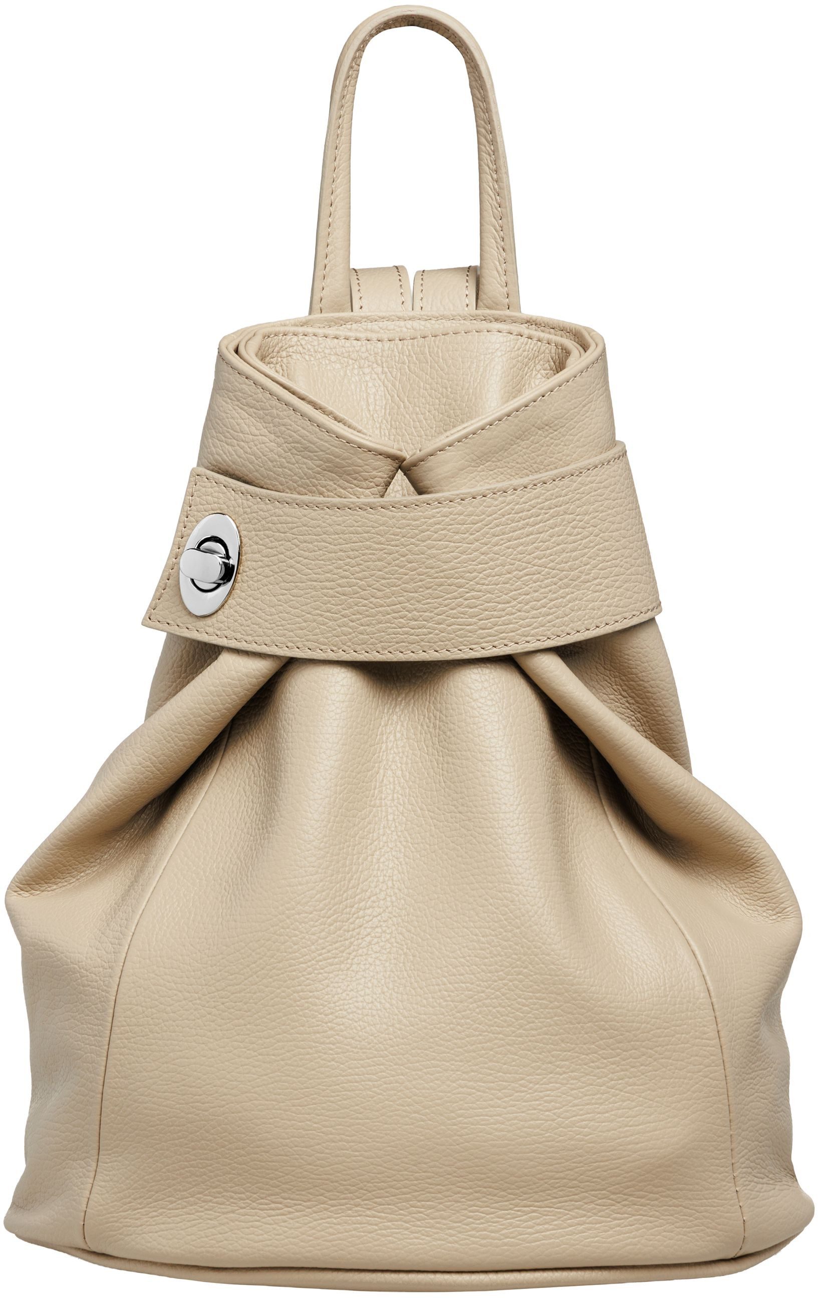 Caspar Cityrucksack Mittelgroßer Damen Rucksack aus Leder - CLASSIC LINE - Modell No.789