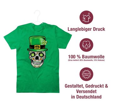 Shirtracer T-Shirt Totenkopf Kleeblatt Glücksbringer St. Patricks Day