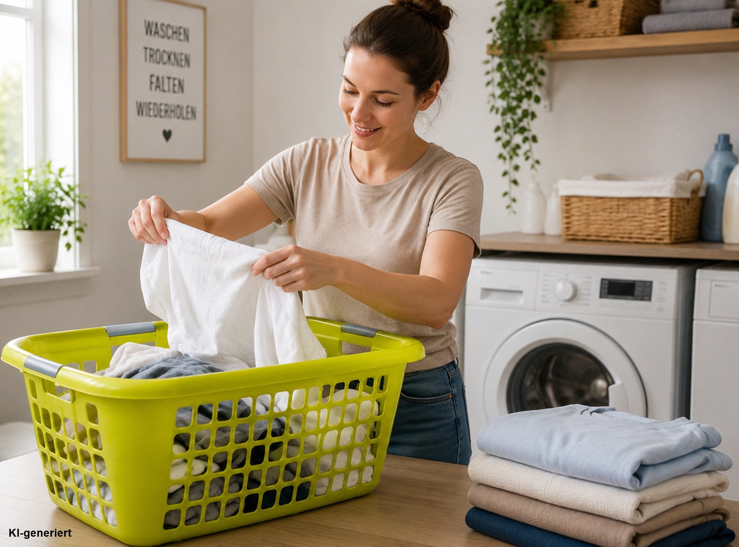Ebaxx Wäschekorb Stabil Robust Wäschewanne Plastik Kunststoff Korb 3 Griffen